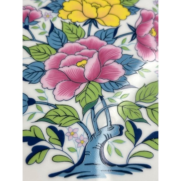 Fred Roberts Co Japanese Porcelain Floral Decorative Plate Roses 10.5" Rare - Picture 3 of 8